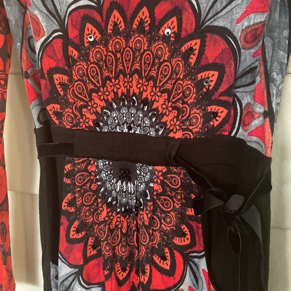 Red and Black Desigual Dress - Picture 4 of 7